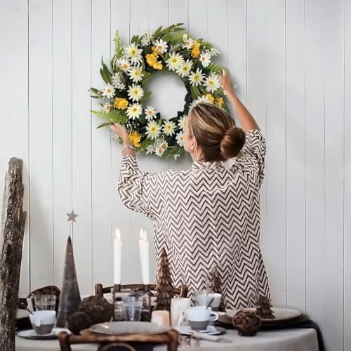 Spring Wreath for Front Door 20 Inch Decor