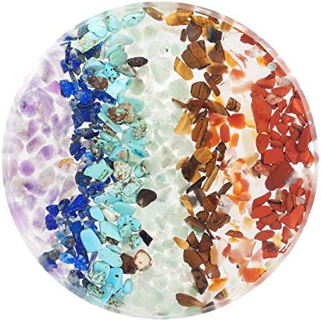 Nupuyai 7 Chakra Crystal Slices Set Pack of 2