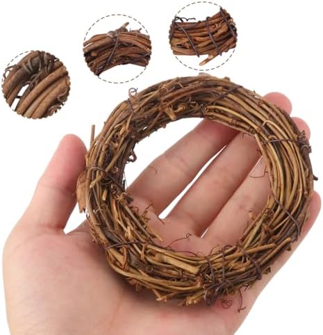 40PCS Natural Grapevine Wreaths for DIY and Christmas Decor