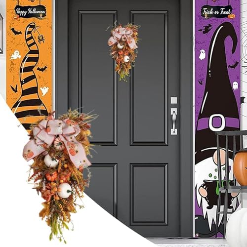 Fall Floral Teardrop Swag - Halloween Decor