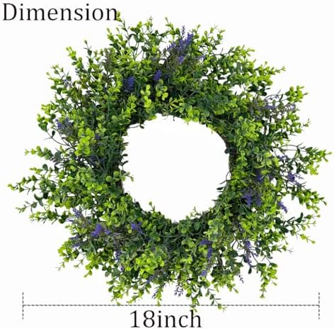 18 Inch Spring Wreath for Front Door Decorations