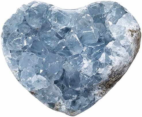 Rockcloud Natural Blue Celestite Crystal Cluster Home Decoration Gemstone