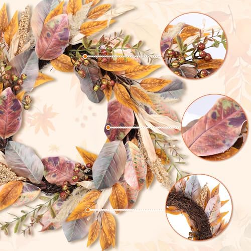 Fall Wreath for Front Door 22 Autumn Decor