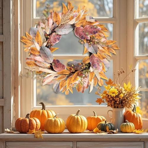 Fall Wreath for Front Door 22 Autumn Decor