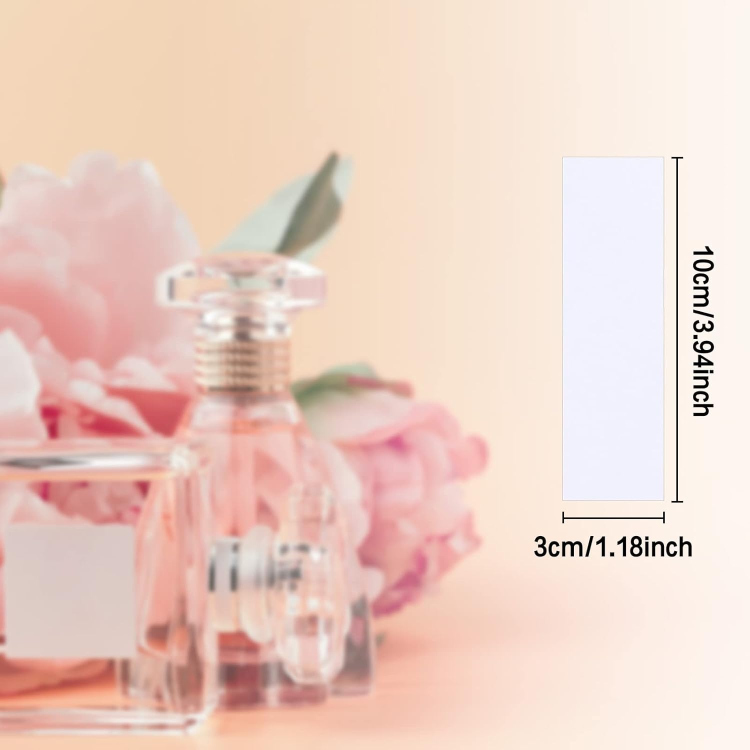 Landhoow 200 Pcs White Perfume Test Strips for Essential Oils and Fragrances
