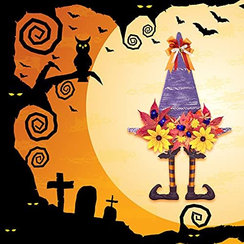 Hotop Witch Hat Shaped Metal Wreath Frame - 2 Pieces