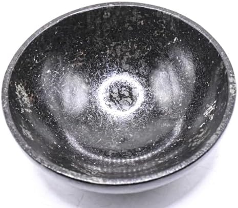31 Inch Black Nuummite Carved Bowl Decor Collectible