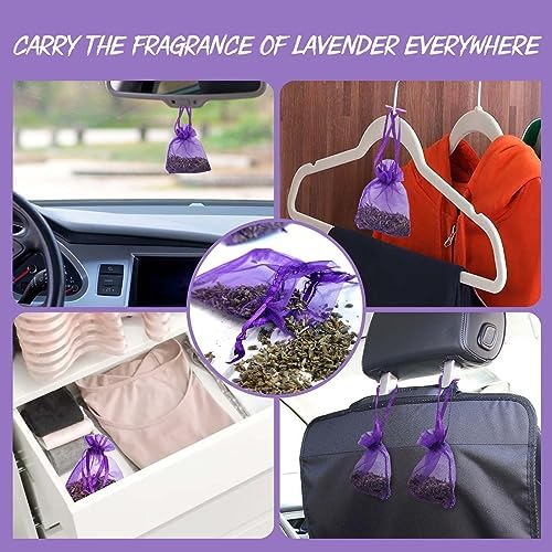HELLORSO 10 Pack Lavender Sachet Bags for Closets and Drawers