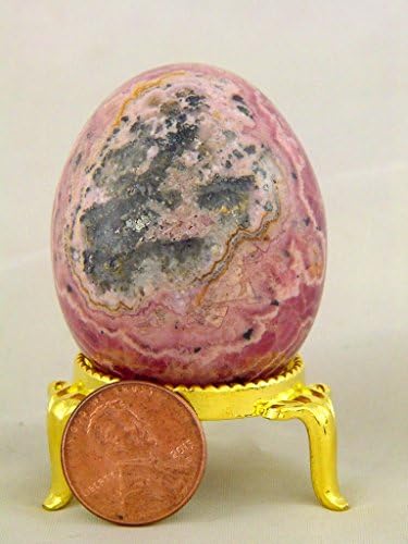 Rhodochrosite Healing Egg with Stand 1