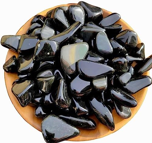 Velvet Obsidian Tumbled Stones - One Pound Pack