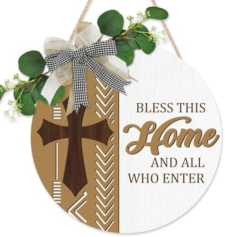 CHDITB Boho Bless This Home Front Door Wreath 12x12