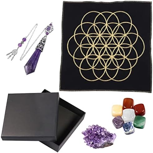 Rockcloud Healing Stone Totem Energy Mat Meditation Kit for Beginners