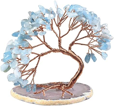 Rockcloud Natural Crystals Stones Table Decor for Home Office