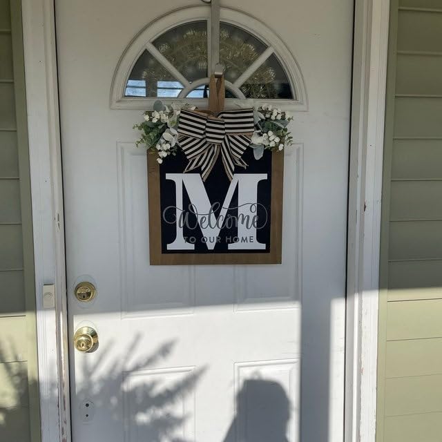 Foomegik 2025 Welcome Wreath for Front Door 14x12
