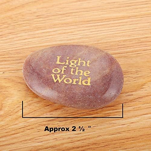 16PCS Engraved Names of Jesus Christ on Natural Stones