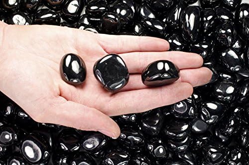 Fantasia Tumbled Black Jet Stones 12 lb Small