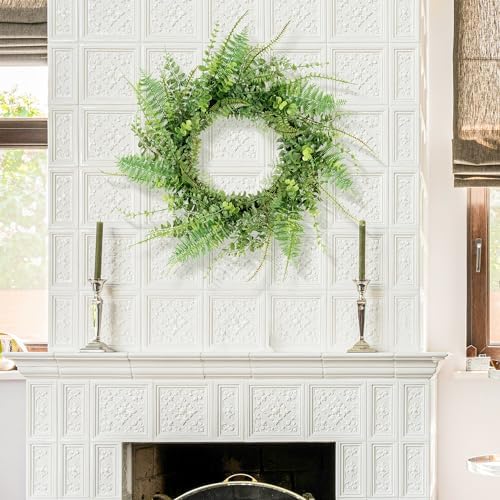 Handmade 26 Inch Fern Wreath for Front Door