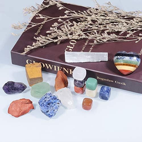 Rockcloud Chakra Therapy Starter Kit with 16 Pieces
