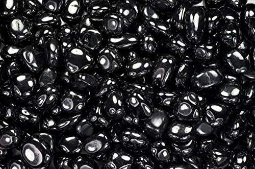 Fantasia Tumbled Black Jet Stones 12 lb Small