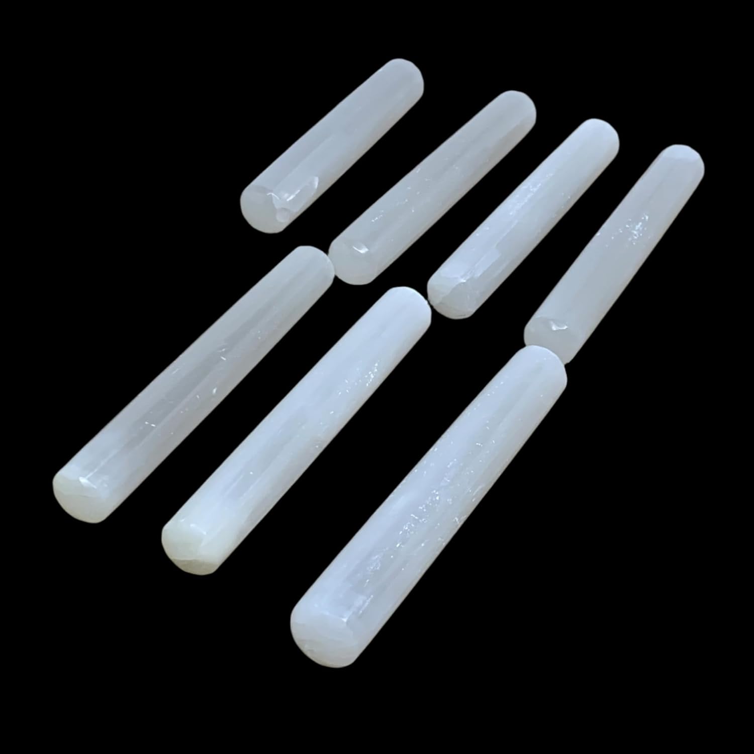 20pcs Selenite Crystal Wand Point Power White Stones