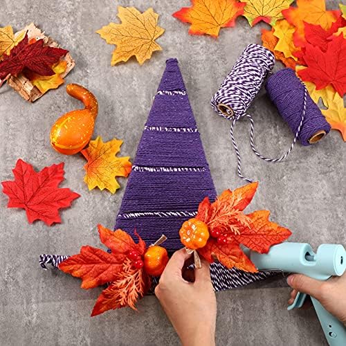 Hotop Witch Hat Shaped Metal Wreath Frame - 2 Pieces