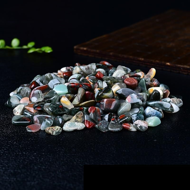 NASTYA Natural Dragon Blood Stone Tumbled Gravel 7-9mm 1000g