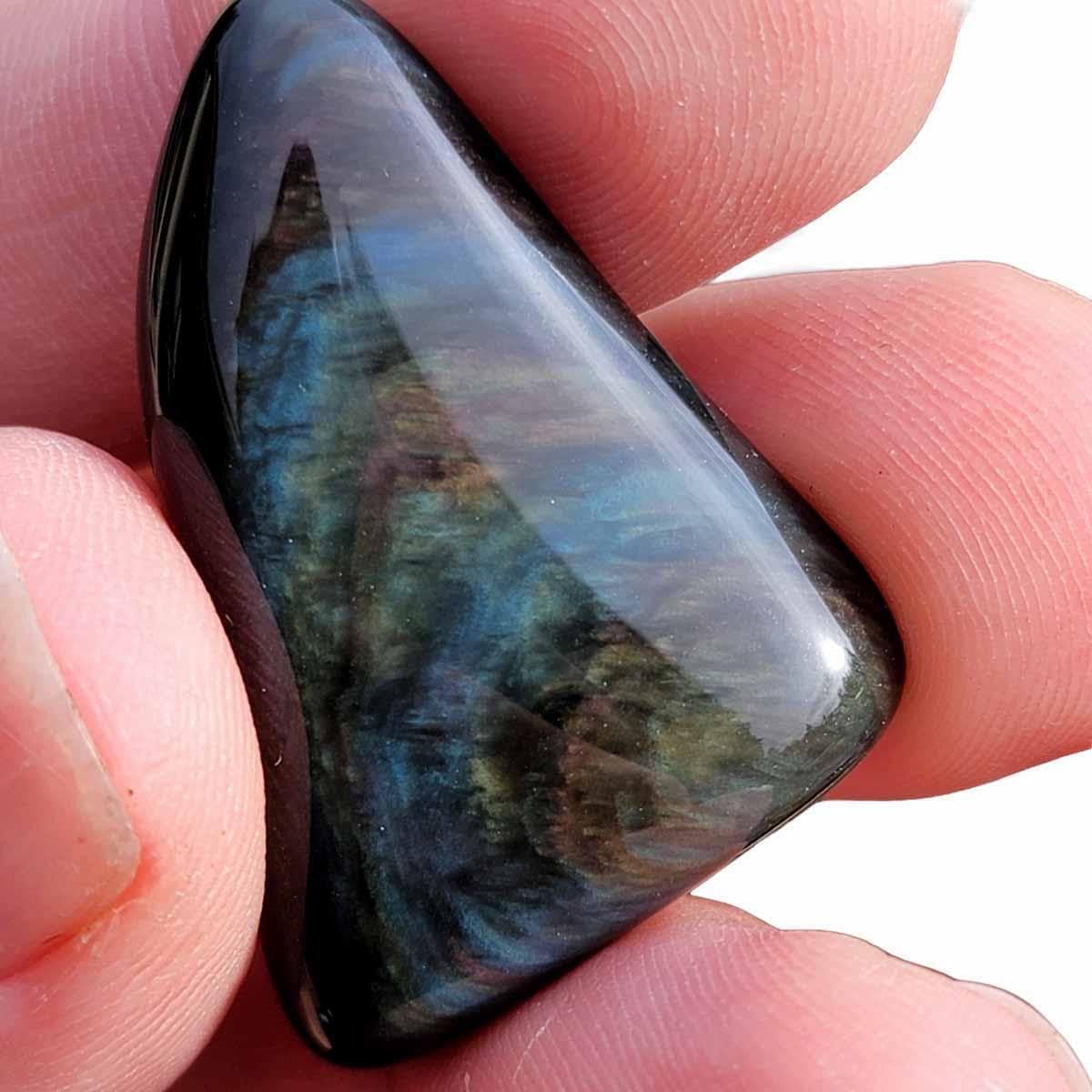 Velvet Obsidian Tumbled Stones - One Pound Pack