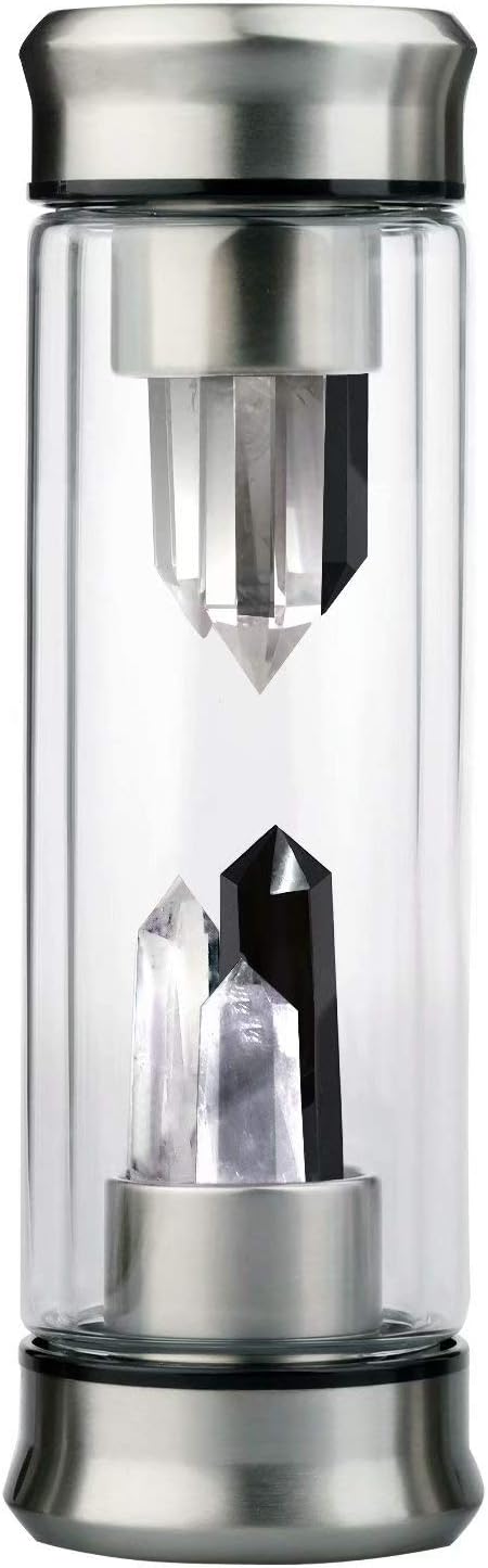 Crystal Water Bottles with Healing Crystal Wands
