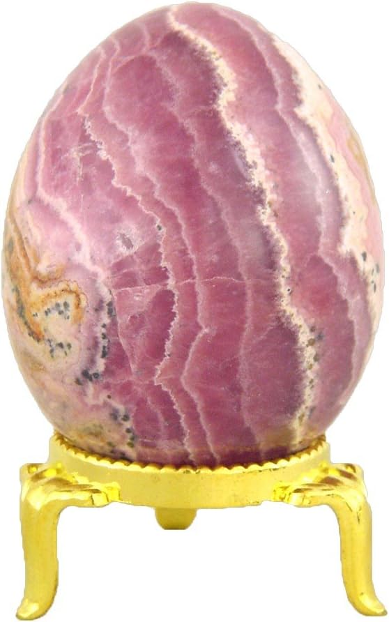 Rhodochrosite Healing Egg with Stand Reiki Activated