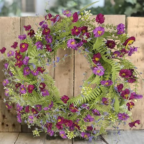 CISDUEO 20 Inch Spring Wreath Decor