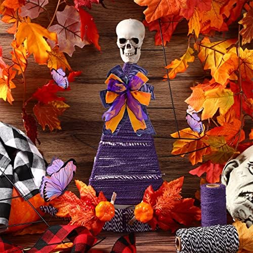 Hotop Witch Hat Shaped Metal Wreath Frame - 2 Pieces