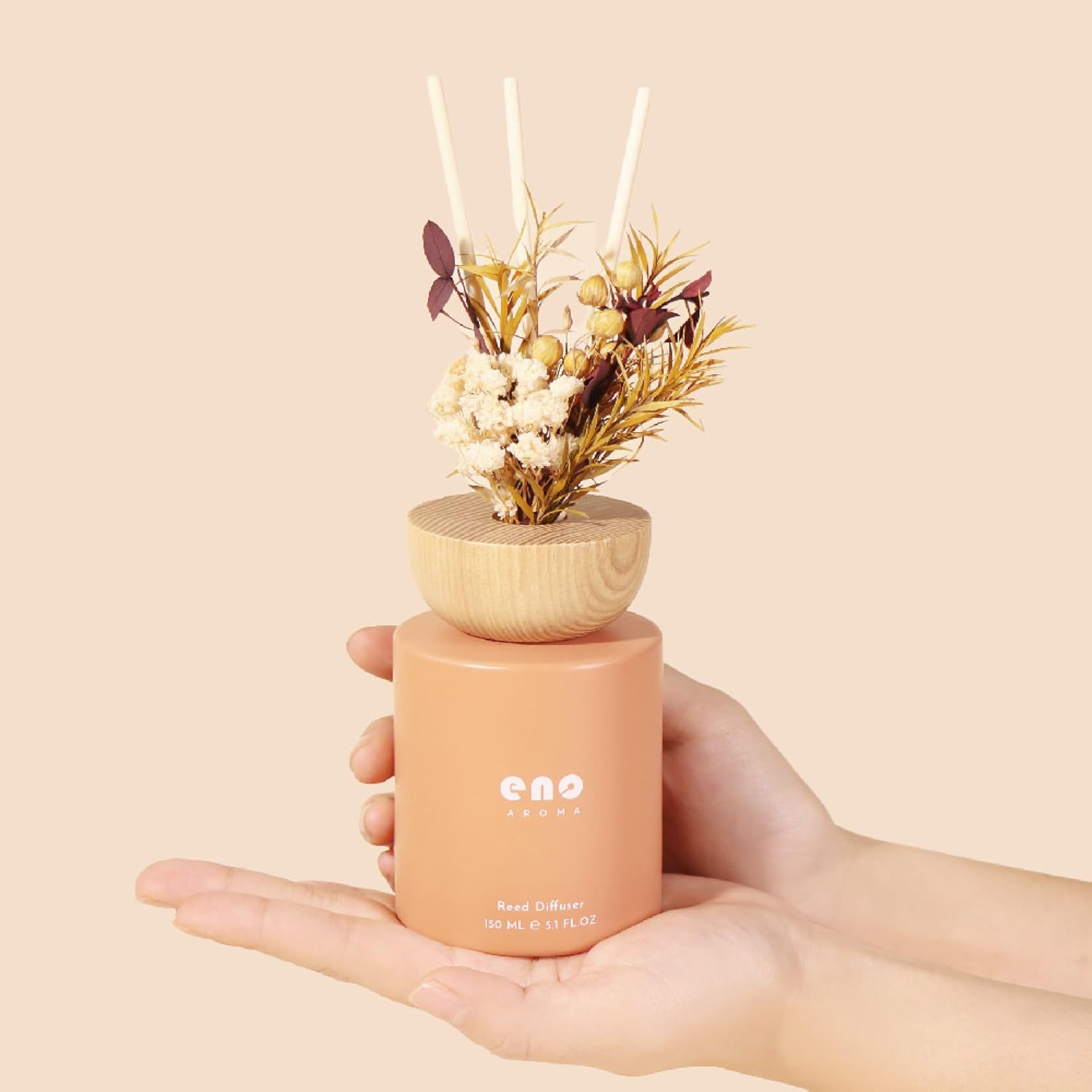 SOXCOMFY Reed Diffuser Set with Dried Flowers