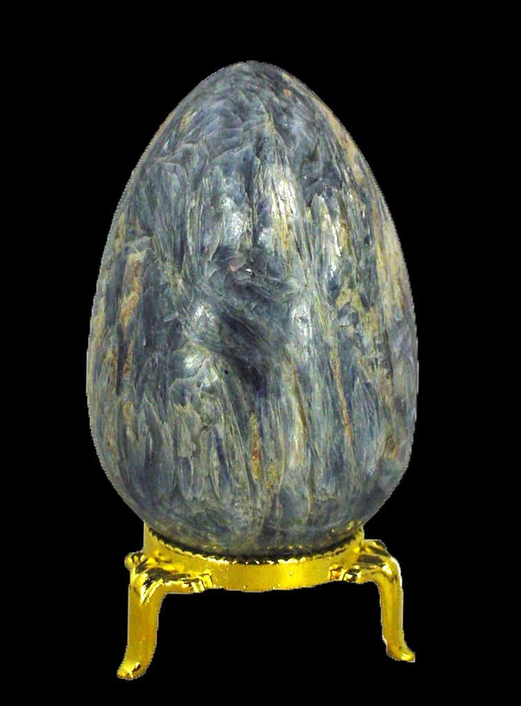 Kyanite Healing Egg with Stand Reiki Activated