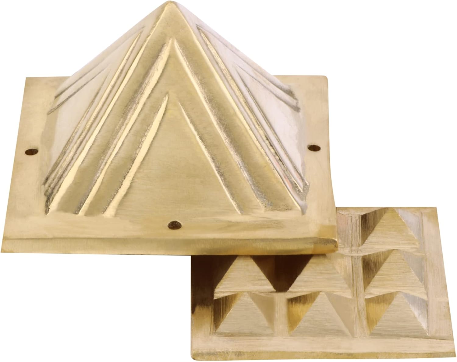 Brass 2 Layer Vastu Pyramid for Home Office