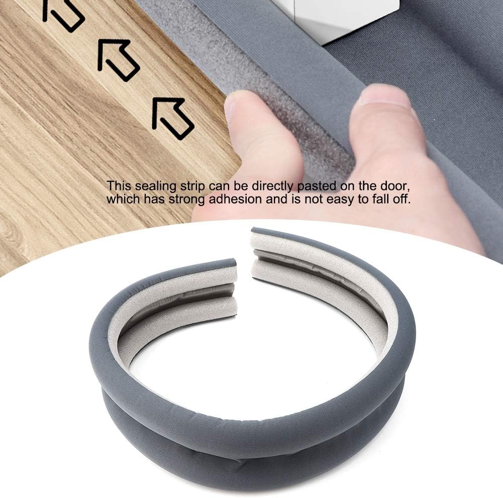 TEUOPIOE Under Door Draft Stopper Gray