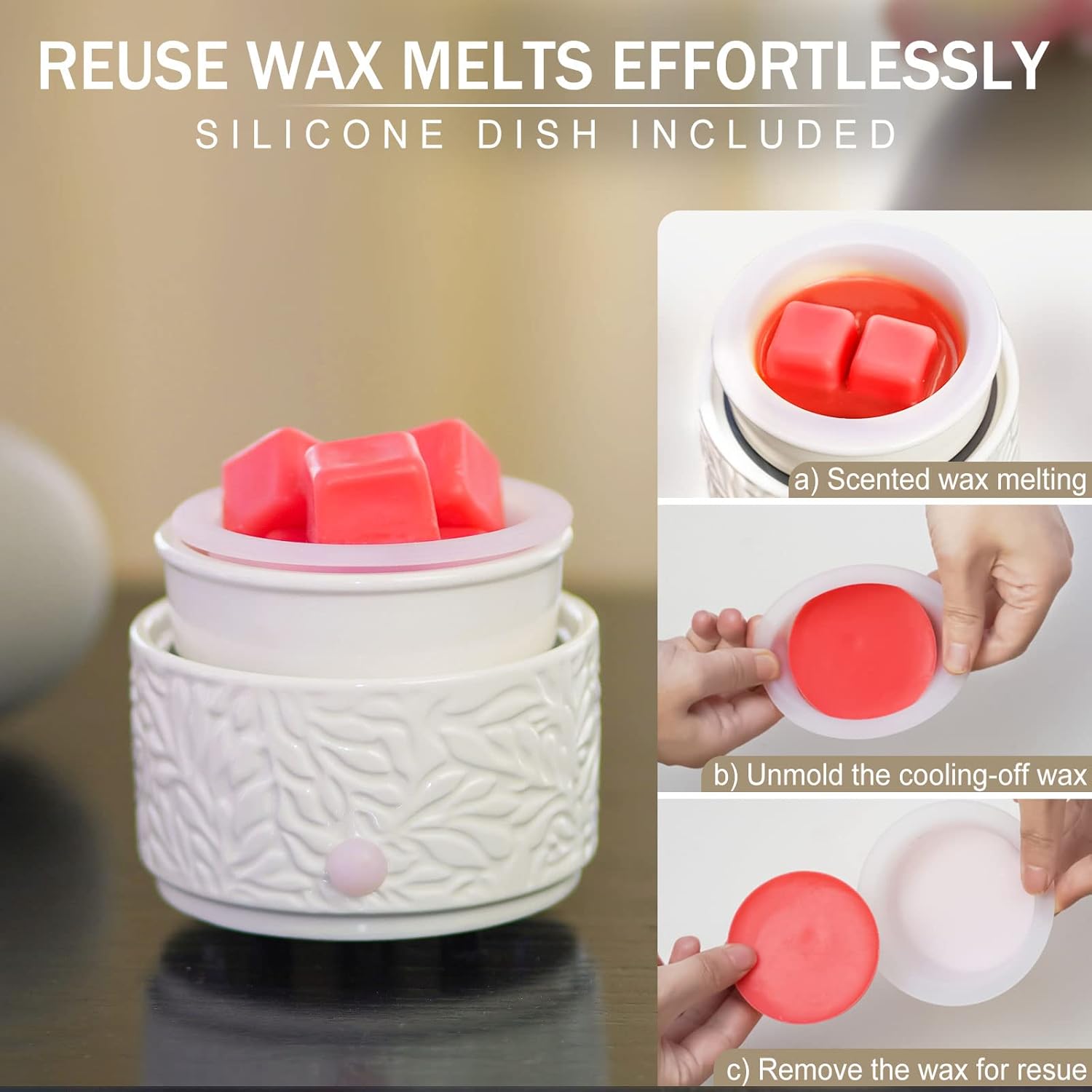ElusiaKa 3-in-1 Wax Melt Warmer Electric