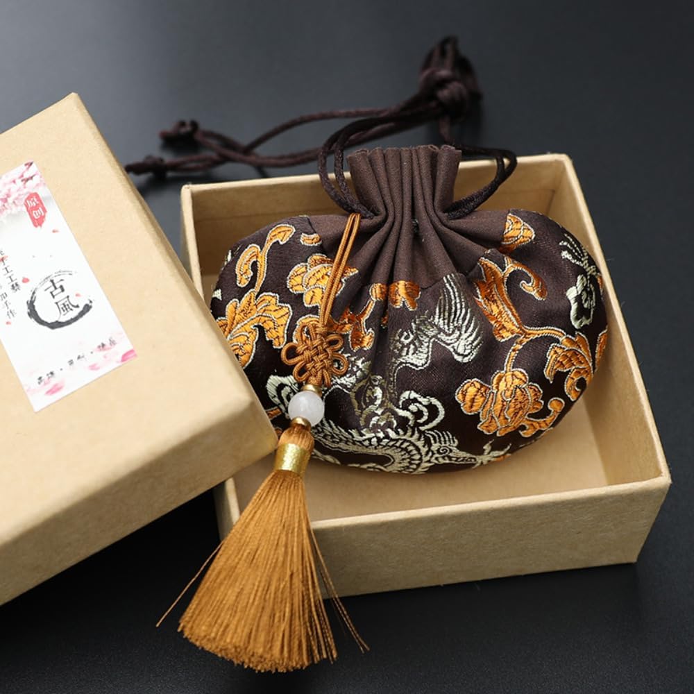 12cm Embroidered Hanfu Sachet Bag for Home Decor
