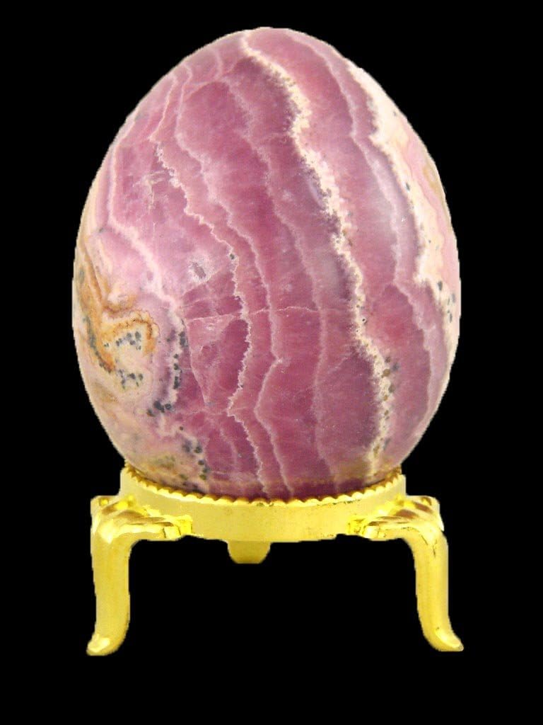 Rhodochrosite Healing Egg with Stand Reiki Activated