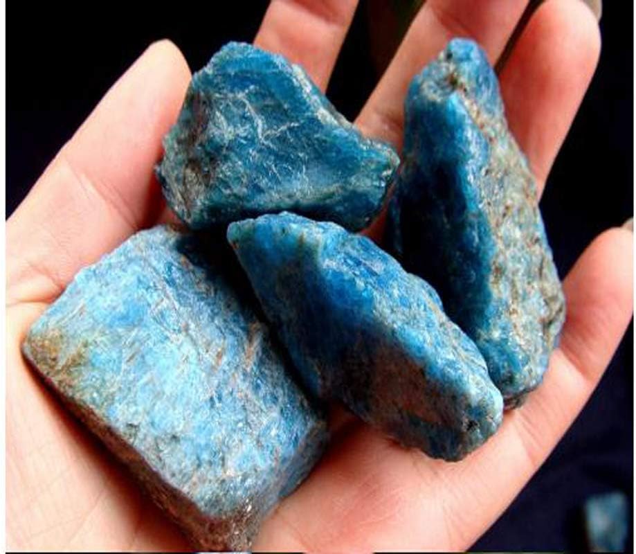 Blue Apatite Healing Crystal Rough Stone 1 Piece 30-40 Grams