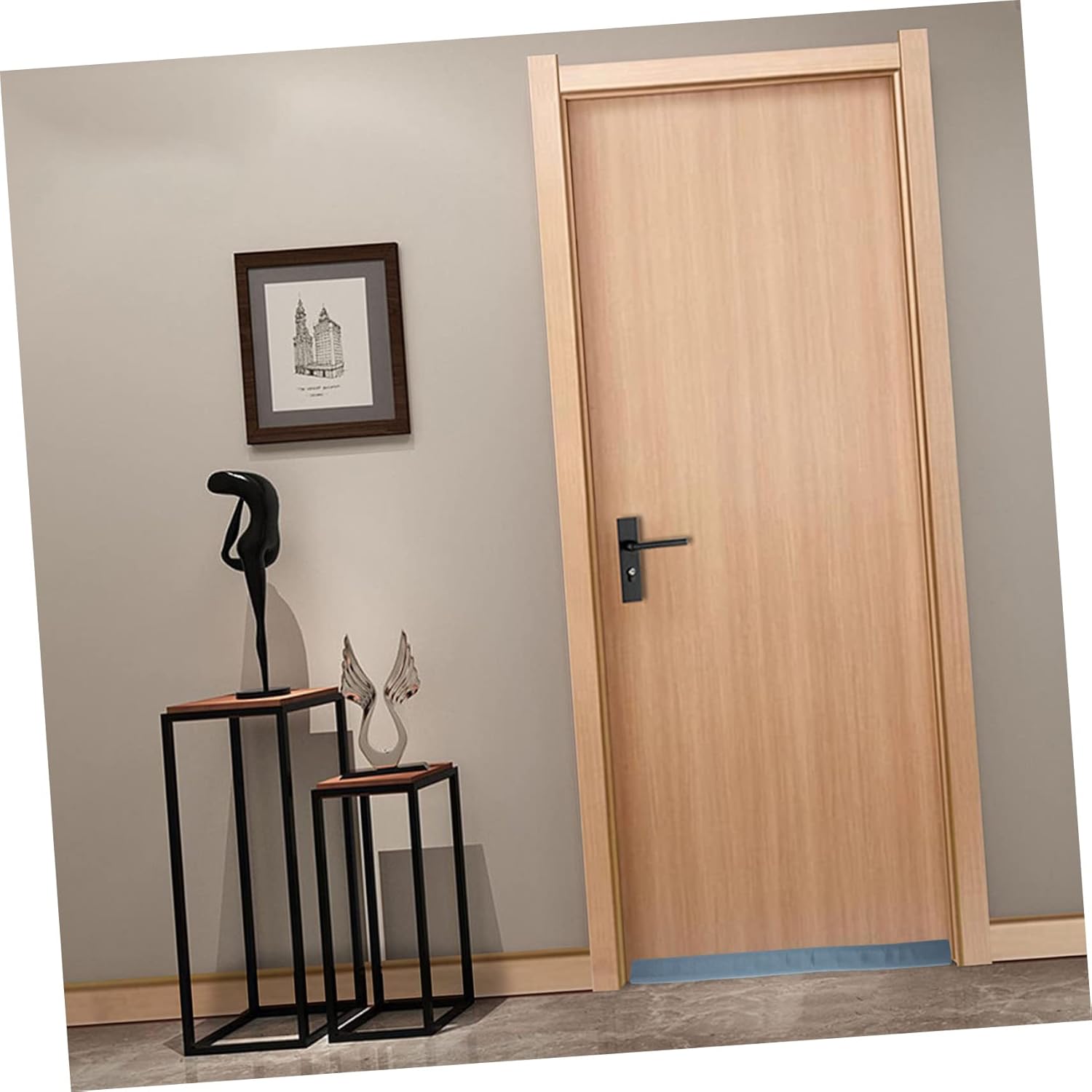 3pcs Door Bottom Sealing Strip Windproof Draft Stopper for Home Use