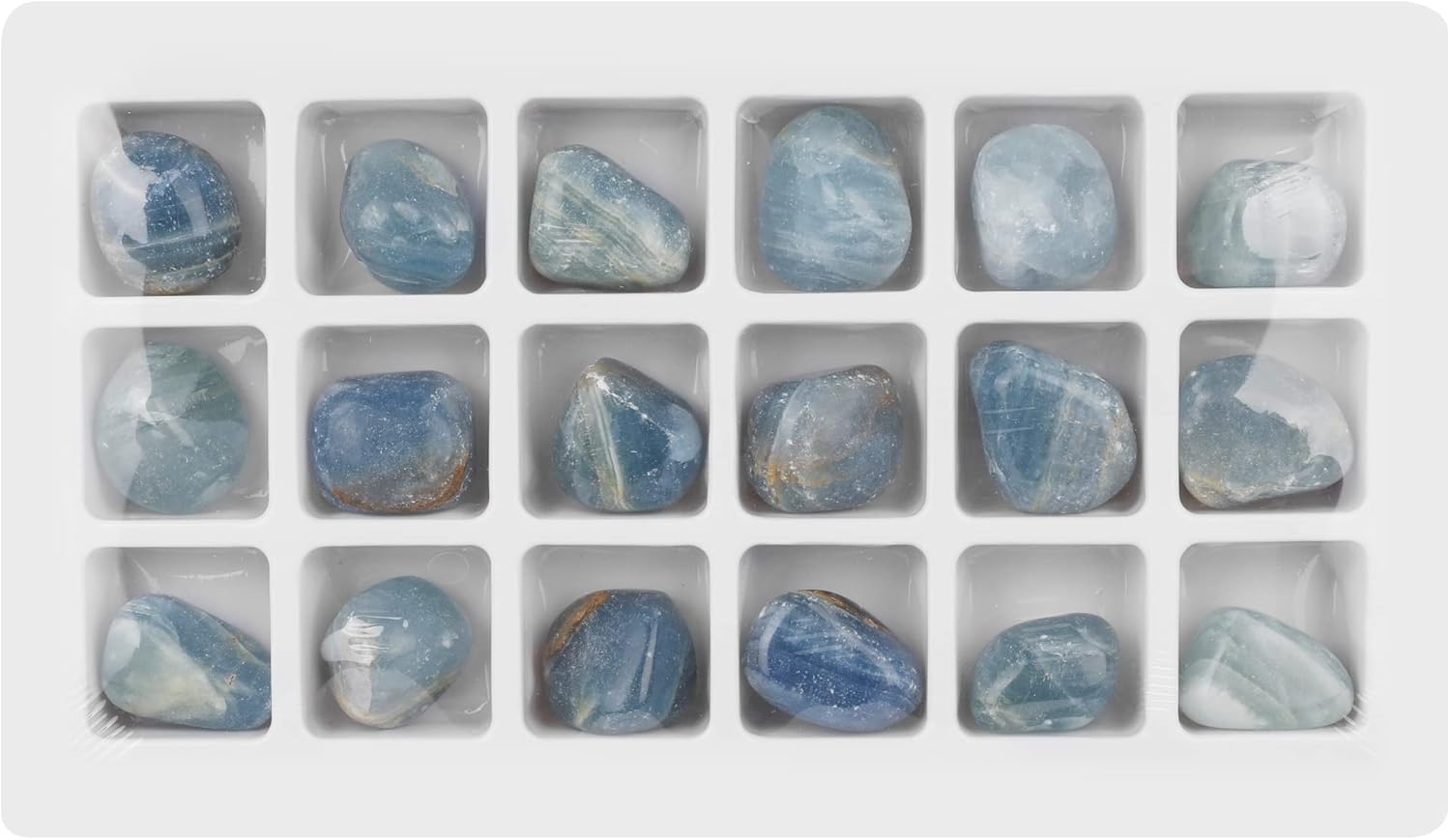 Blue Caribbean Calcite Stone Collection Box