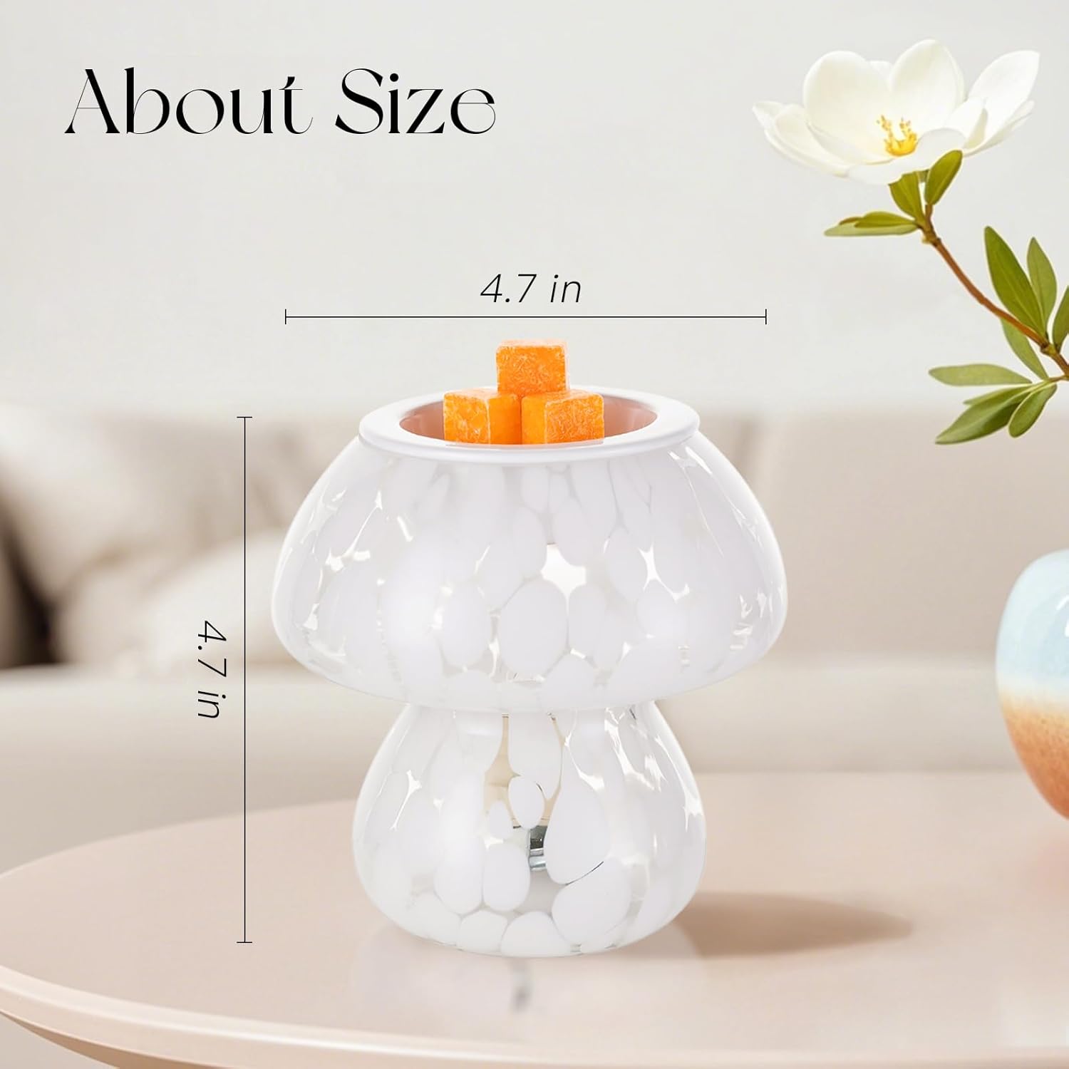 Candeldo Mushroom Wax Melter Warmer for Home Decor