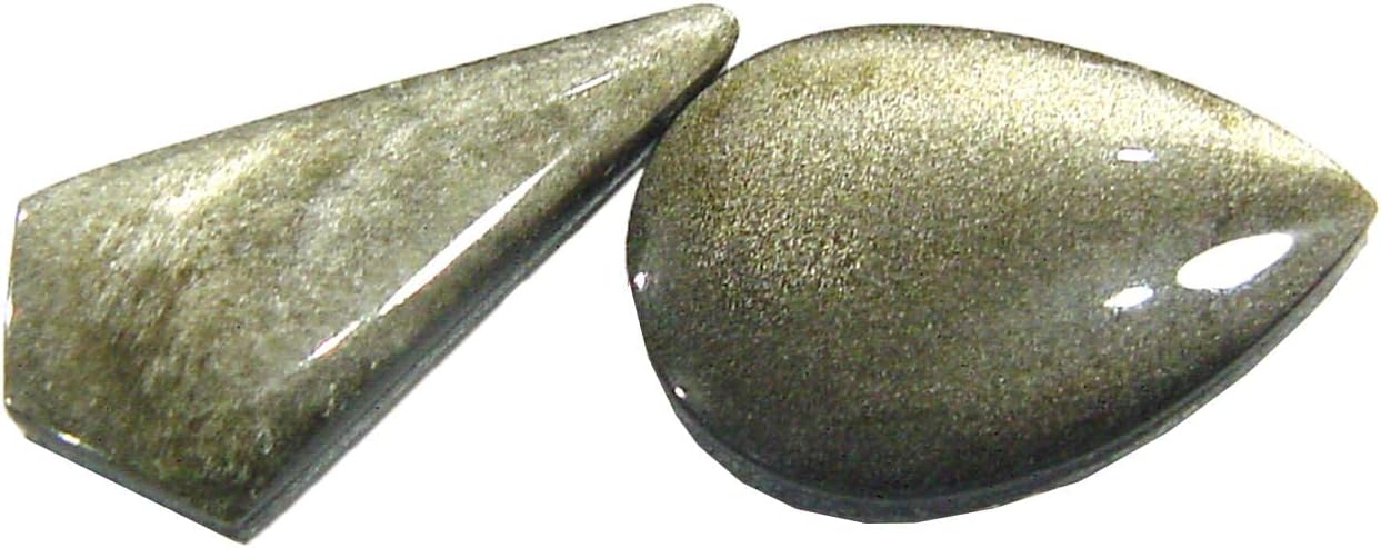 Mexican Gold Sheen Obsidian Lapidary Gem Stones 31 Pieces