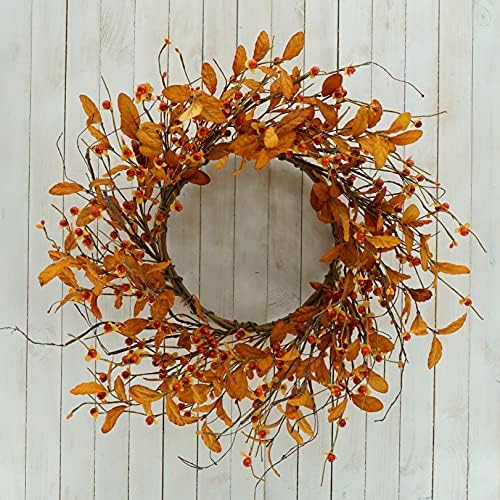 Autumn Door Wreath with Bitter Sweet Berries