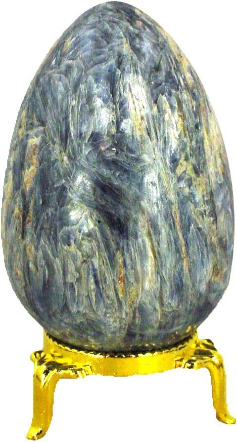 Kyanite Healing Egg with Stand Reiki Activated