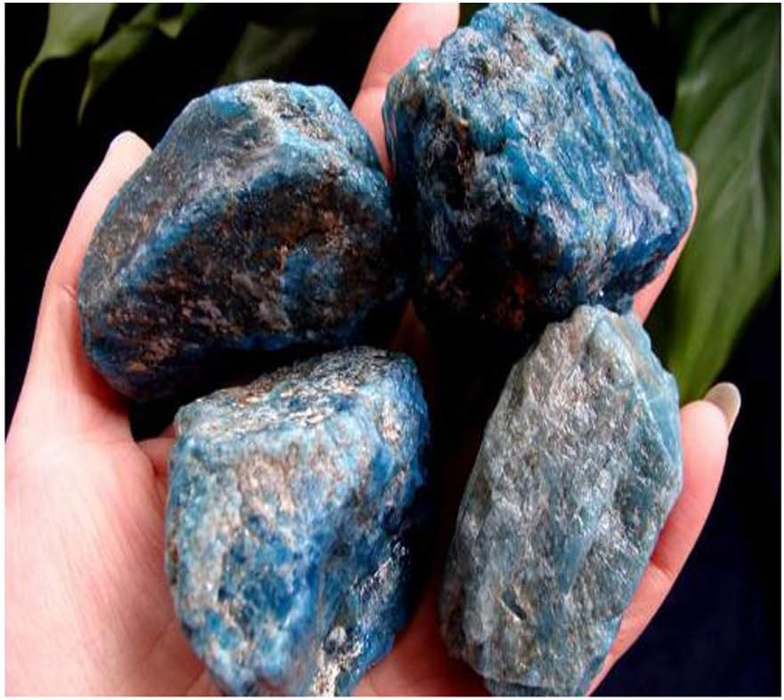 Blue Apatite Healing Crystal Rough Stone 1 Piece 30-40 Grams
