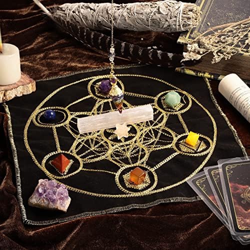 Rockcloud Energy Mat with Amethyst for Meditation and Chakra Balancing