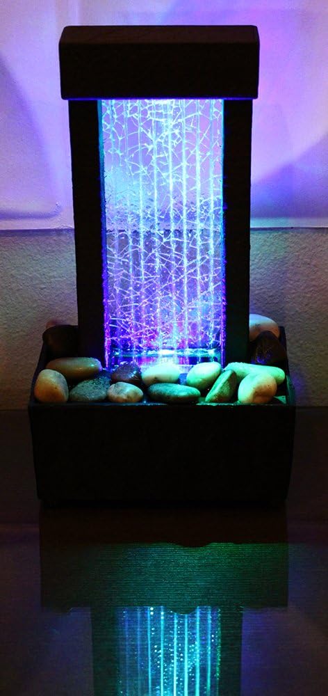 Natures Mark 10 Inch H Crackled Glass Water Fountain