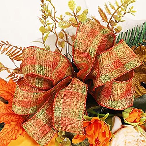 Fall Teardrop Swag Wreath for Front Door
