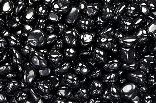 Fantasia Tumbled Black Jet Stones 12 lb Small